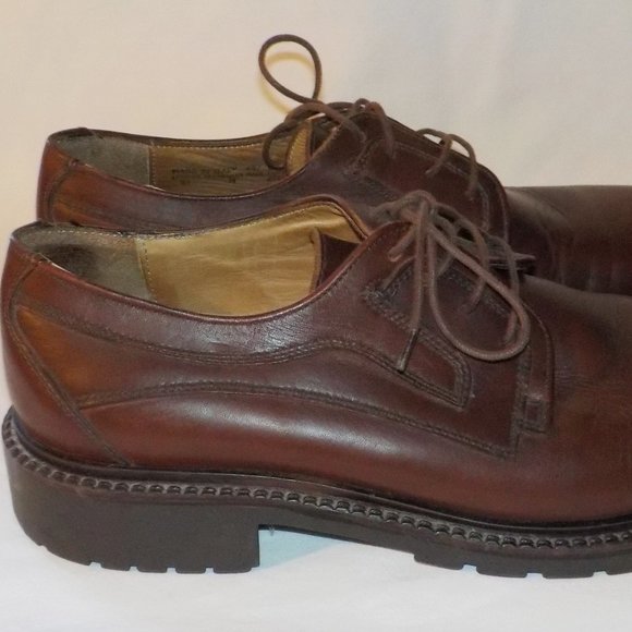HAD TOO LONG GOTTA GO Bostonian derbys sz 8.5M brown leather EUC ! - Picture 3 of 5